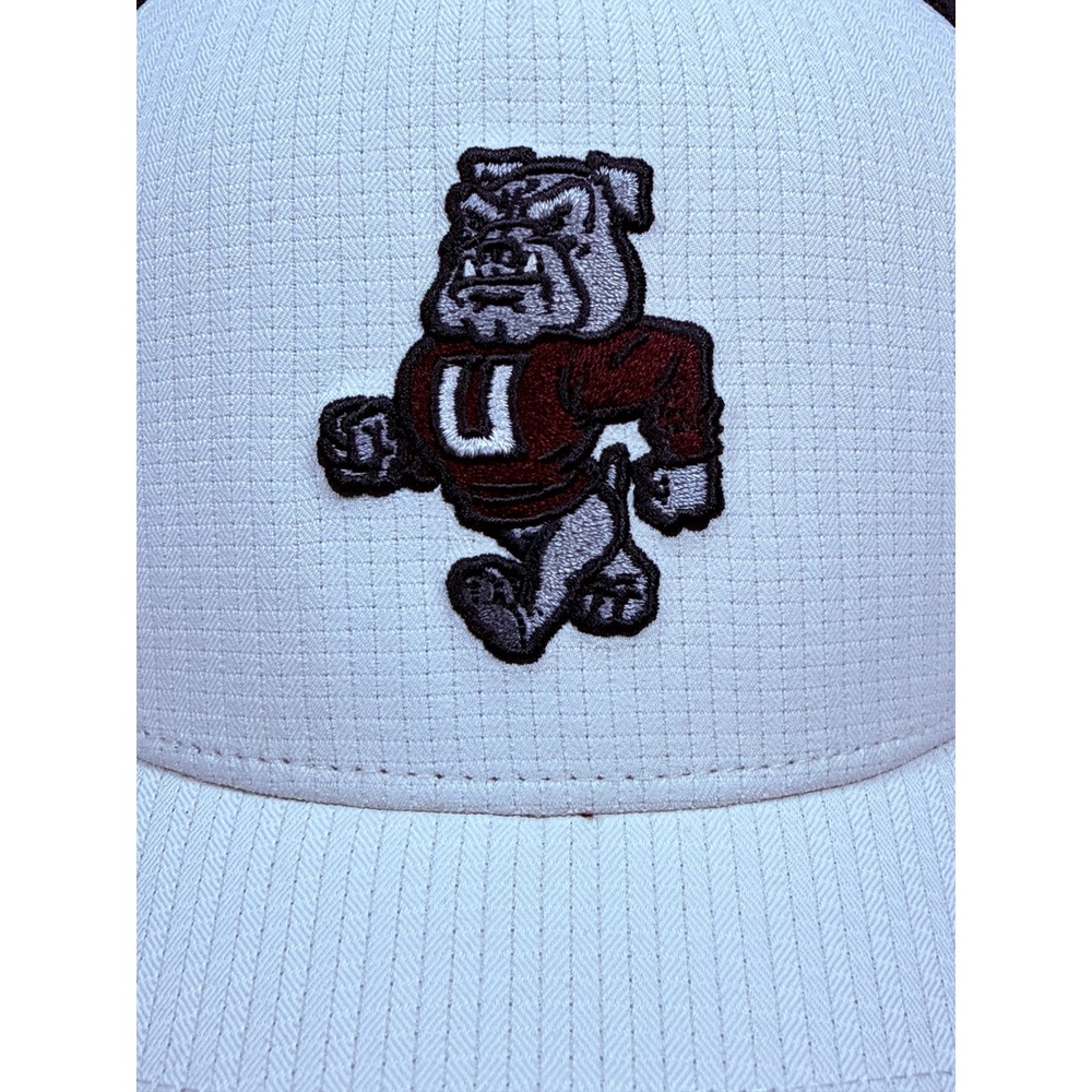 Under Armour Mens Iso-Chill Trucker Hat White‎ Black Bulldog Mascot OSFM Sample - Picture 5 of 10